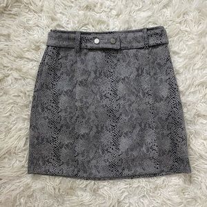 Snake Print Skirt